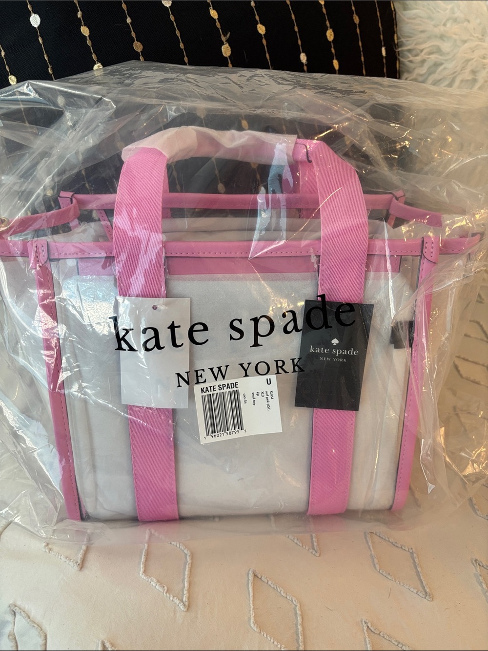 Kate Spade Small Clear Kip Purse